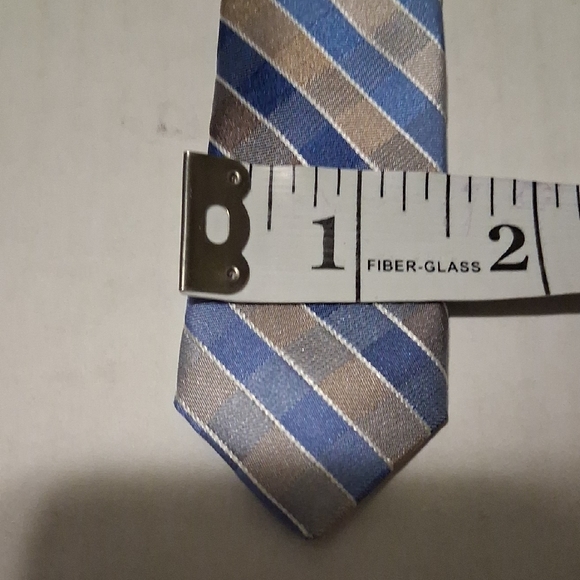 Calvin Klein Elegant Blue and Brown Tie - Picture 11 of 11